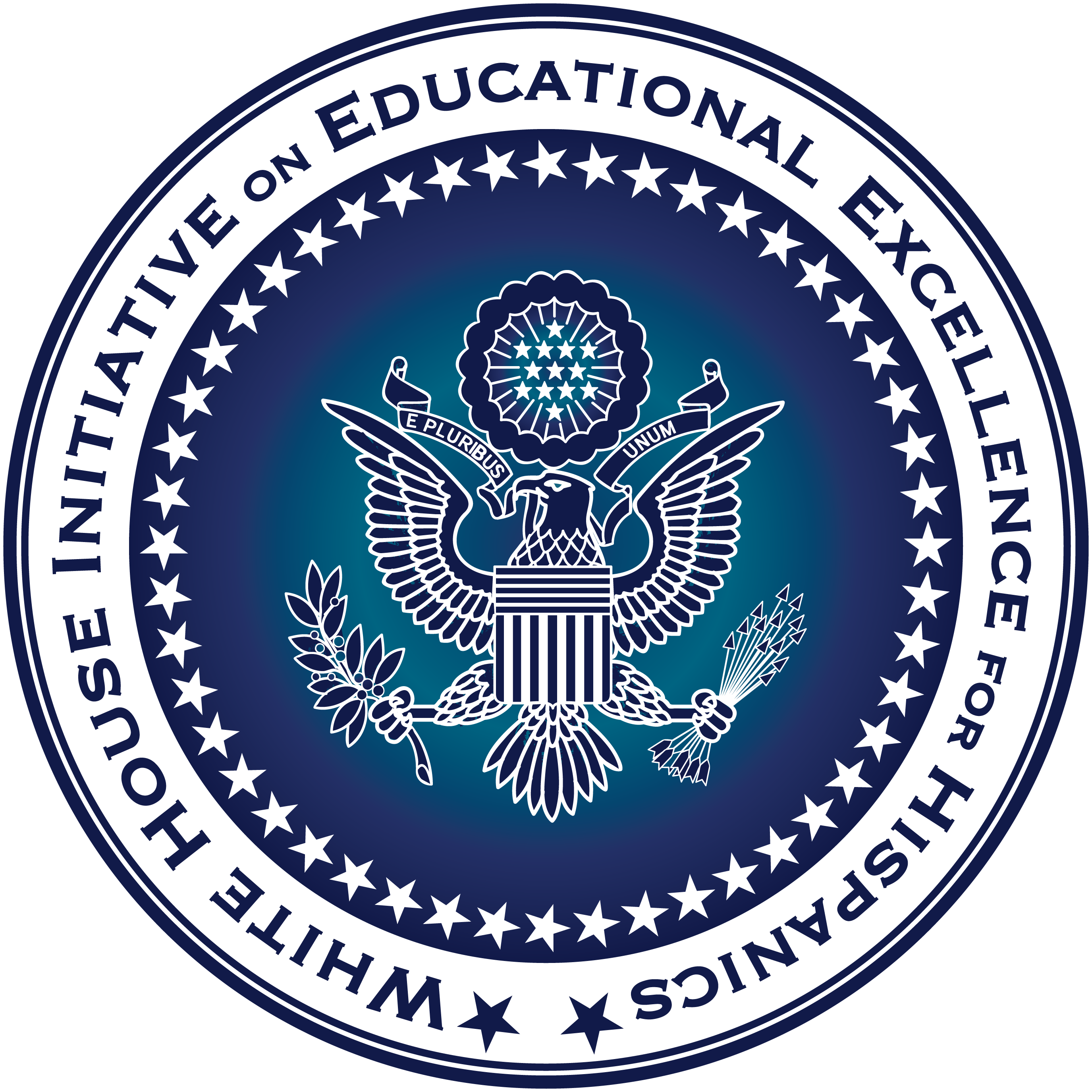 White House logo with words White House Initiative on Educational Excellence for Hispanics 25 Years of Fulfilling America’s Future